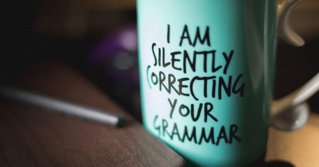 silently judging your grammar