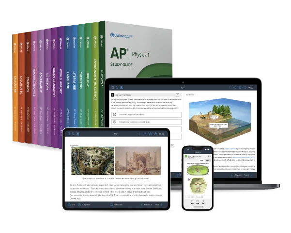 Ace your AP classes and score a 5 on the exam with fun, interactive prep.