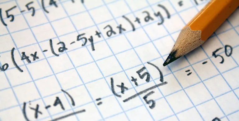Showing the work behind an ACT algebra math problem from a student studying for the ACT math test
