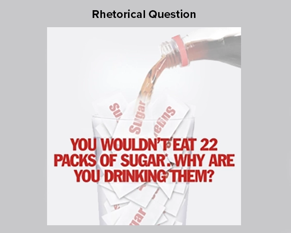 Illustration and explanation of the English language concept “rhethorial question.”