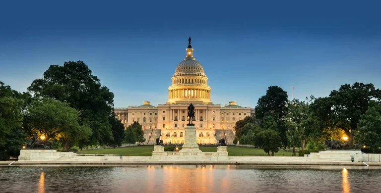Image of United States Capitol Building, which houses the legislative branch of the U.S. Government