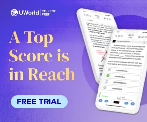 UWorld SAT prep course is the #1 Choice for your SAT Prep. Start your free trial today!