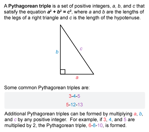 Illustration explaining what is Pythagorean Triples