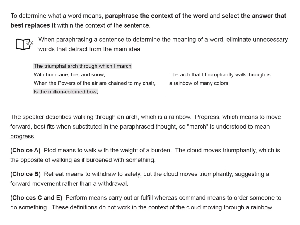 AP Lit Example 2 Answer Explanation