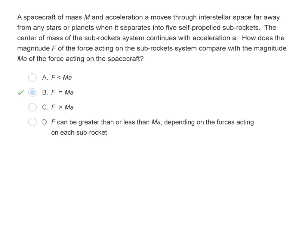 AP Physics 1 Example 1 Question