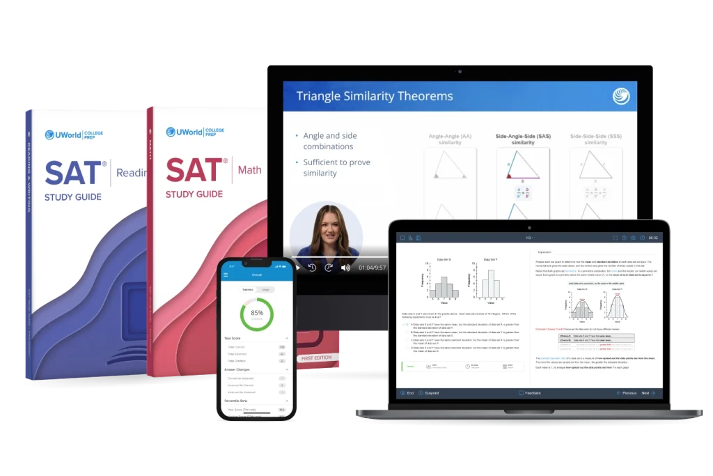 SAT prep course suite by UWorld