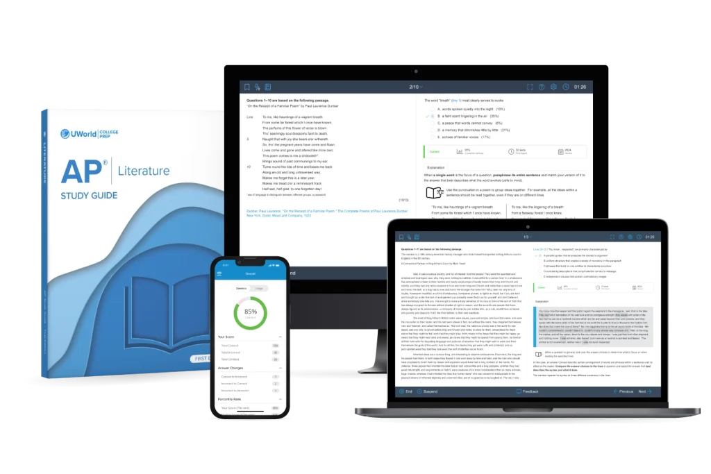 AP English Literature prep course suite by UWorld