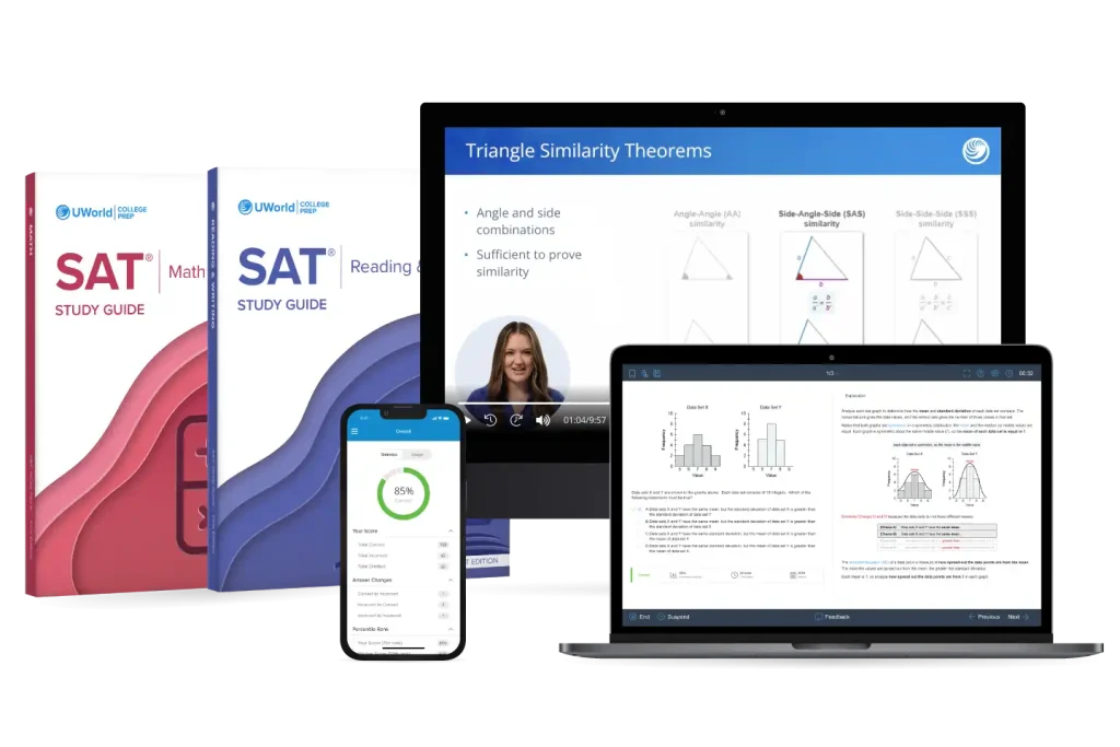 SAT prep course suite by UWorld