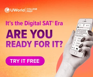 It’s the digital SAT era. Are you ready for it? Try UWorld’s free exam-like sat practice questions to improve your score.