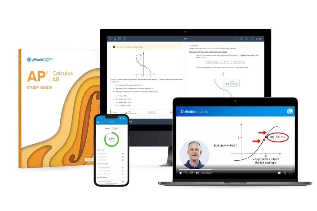 AP Calculus AB prep course suite by UWorld