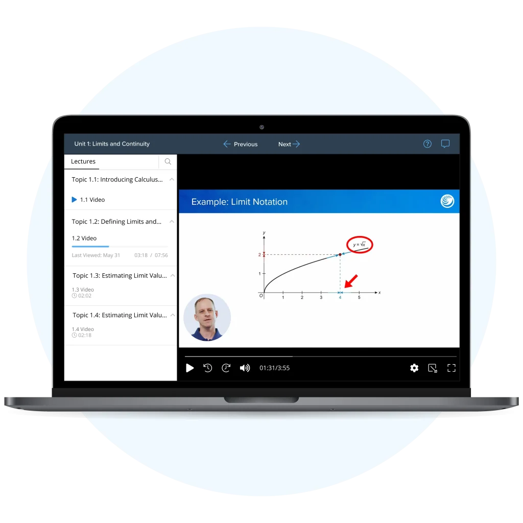 UWorld’s AP Calc BC Video Lessons and Online Study Guide