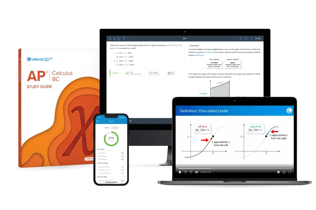 AP Calculus BC prep course suite by UWorld