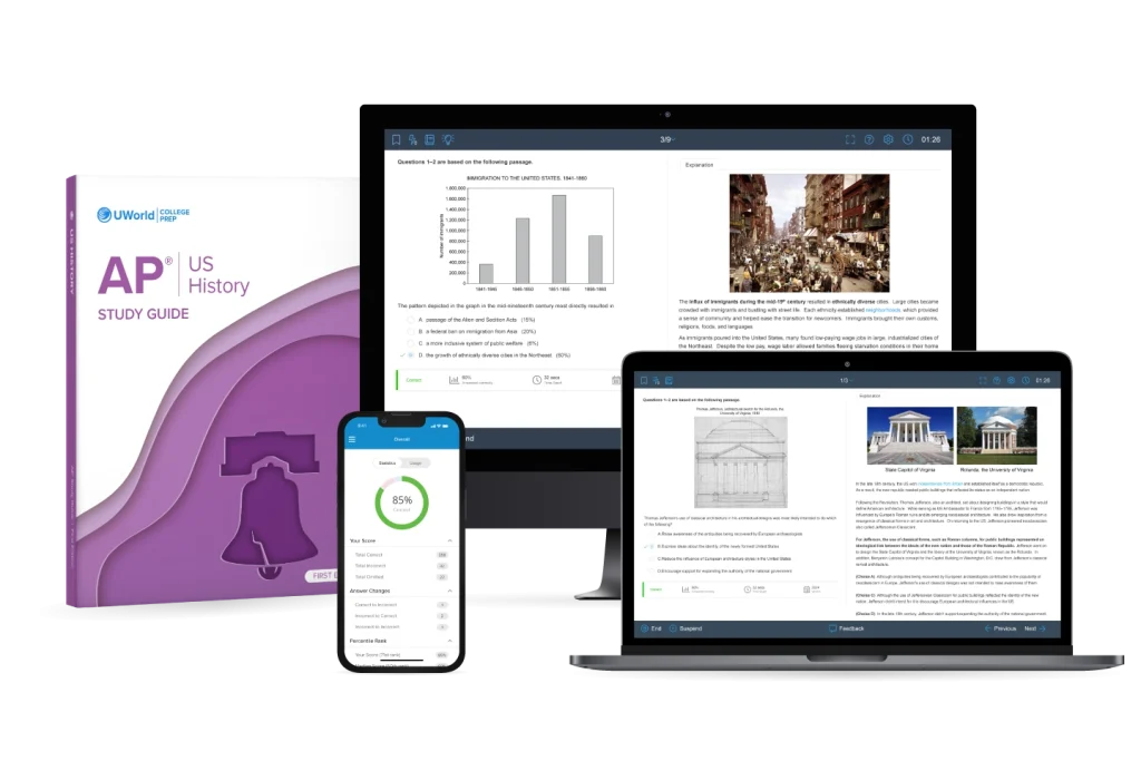 AP U.S. History prep course suite by UWorld