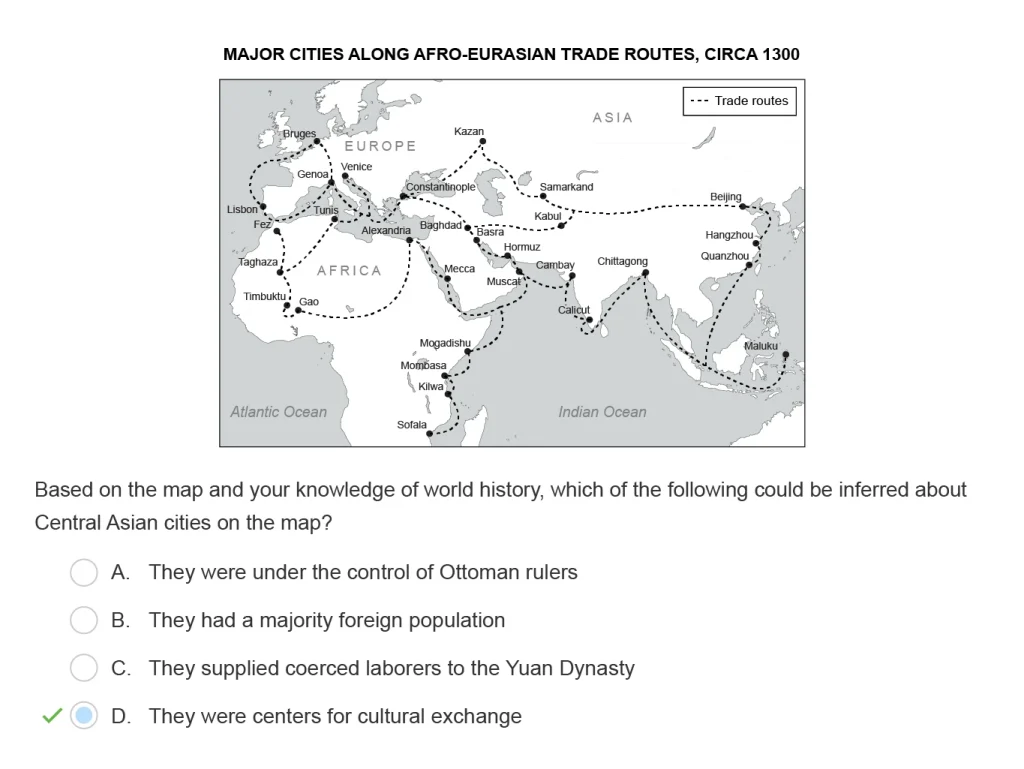 AP World History: Modern Example Question 1