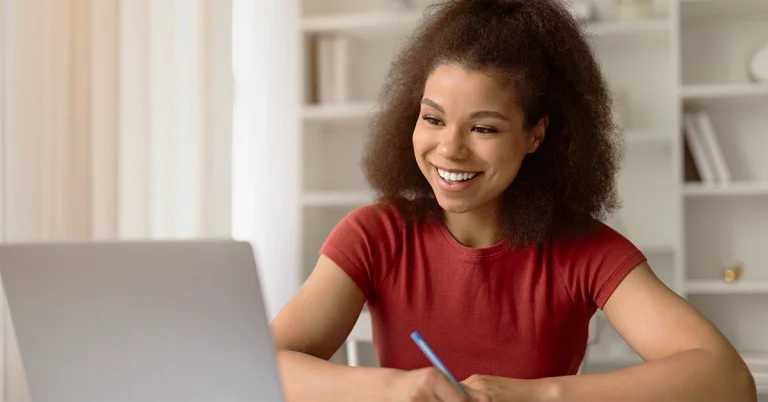 A high school student making use of the free ACT score reports while registering for the ACT test