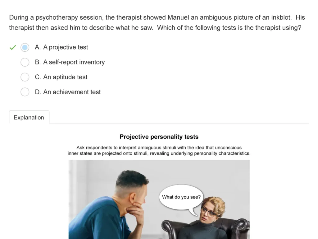 AP Psychology Example Question 1