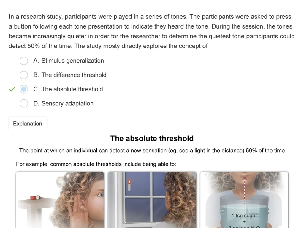 AP Psychology Example Question 3