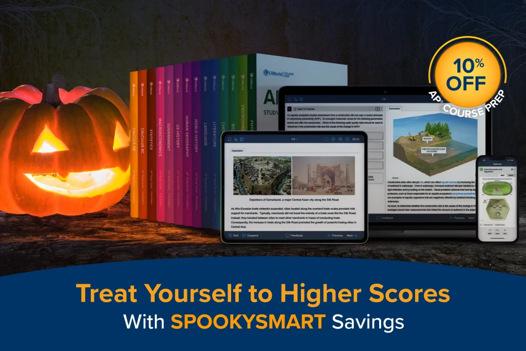 Get 10% Off AP Review Courses in October with code SPOOKYSMART