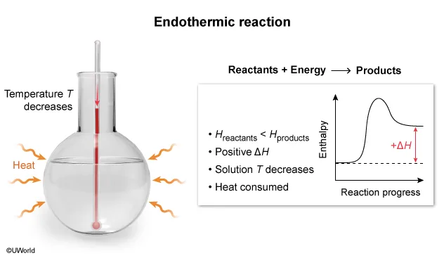 Edothermic reaction
