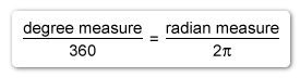 Image ID: L96381; Click here to see more information Proportion setup: d/360 = (16π/12)/(2π) for converting radians to degrees