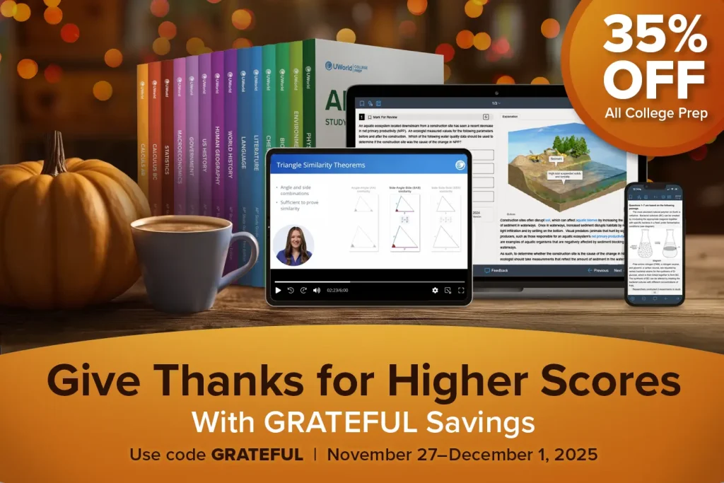 Get 35% All College Prep Products for six days only!