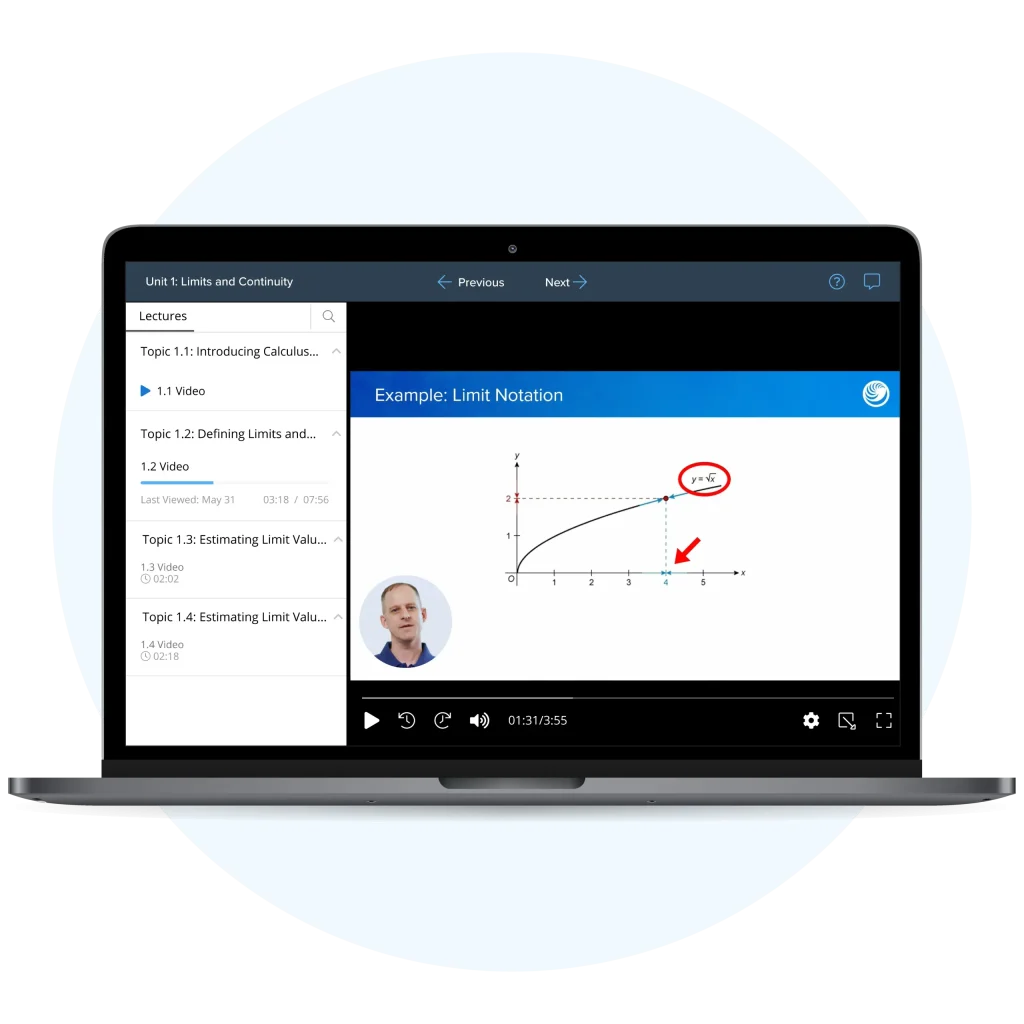 UWorld’s AP Calc BC Video Lessons