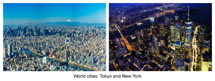 Global links between world cities