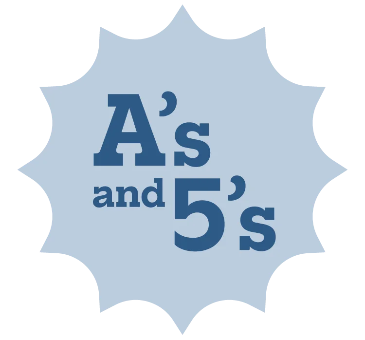 A's and 5's